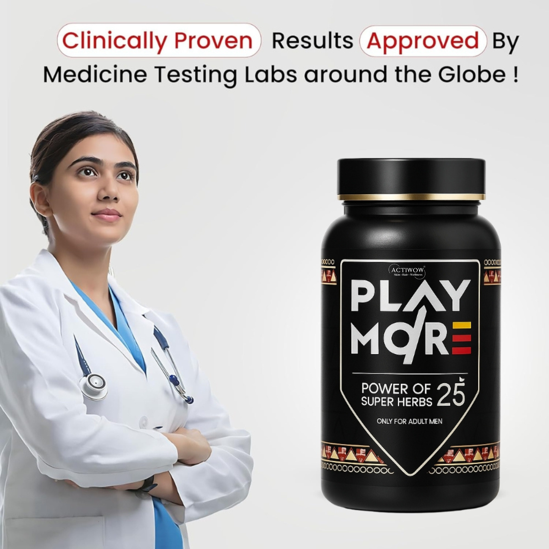 Actiwow Play More Capsules & Oil Combo | Free Vitality Booster Actiwow