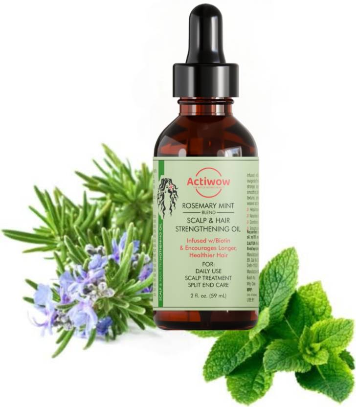 Actiwow Rosemary Mint Scalp & Hair Strengthning Oil (60ml) Actiwow