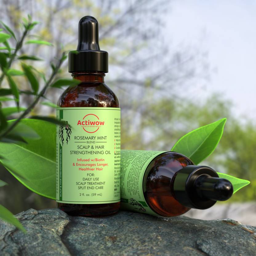 Actiwow Rosemary Mint Scalp & Hair Strengthning Oil (60ml) Actiwow