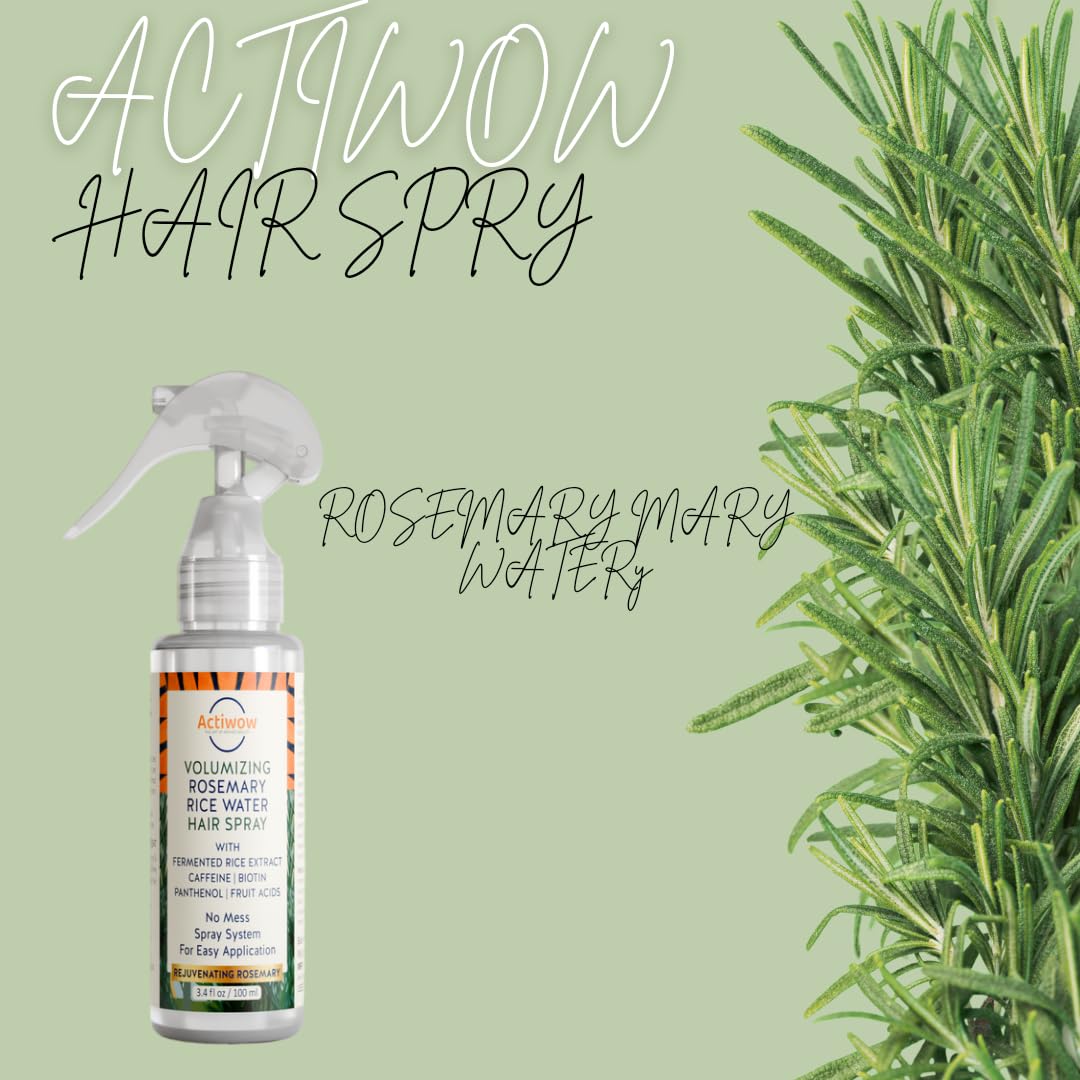 Actiwow Rosemary Rice Water Hair Growth Spray (100ml) Actiwow