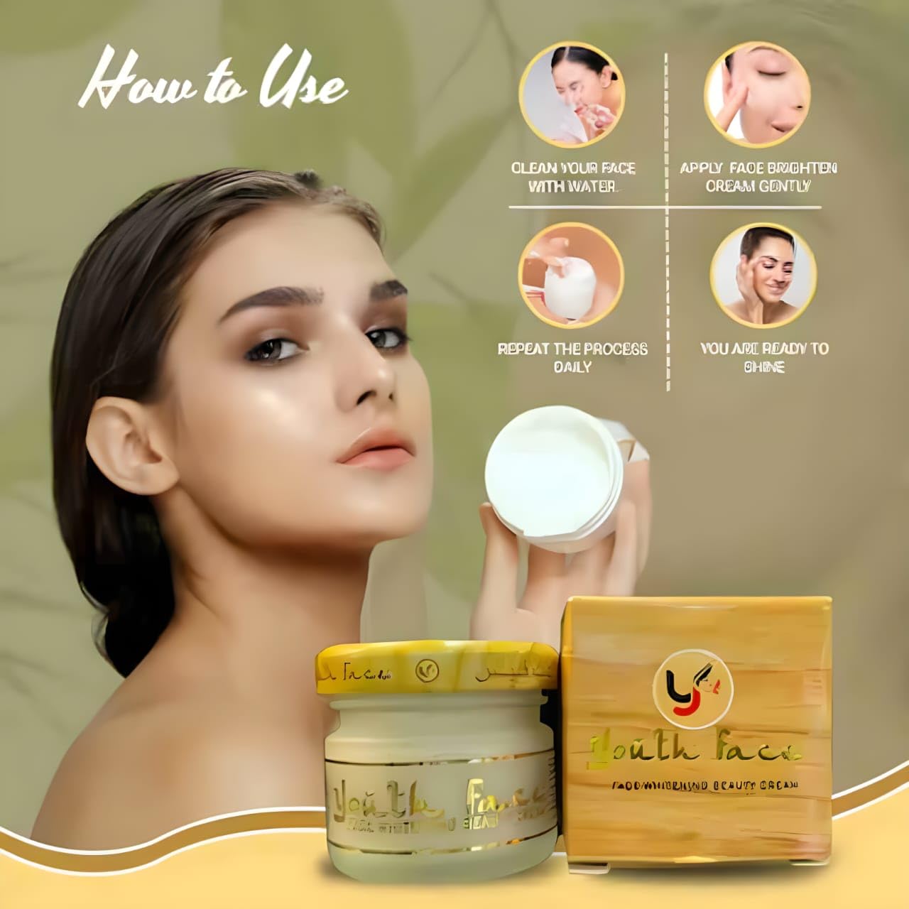 Actiwow Youth Face Whitening Cream (50gm) Actiwow