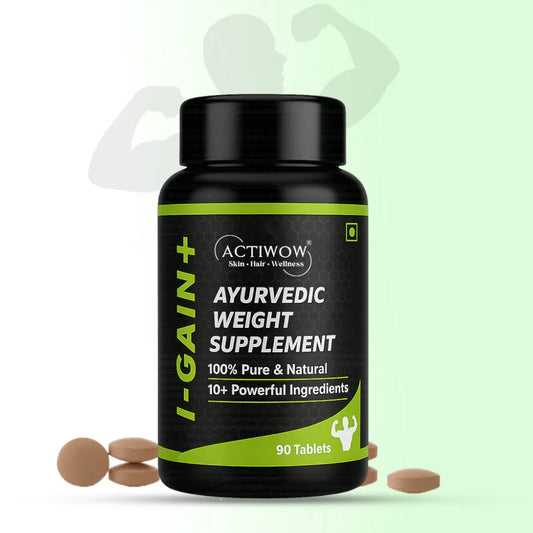 Actiwow	iGain+ Ayurvedic Weight Supplement Tablets (90 Tablets) Actiwow