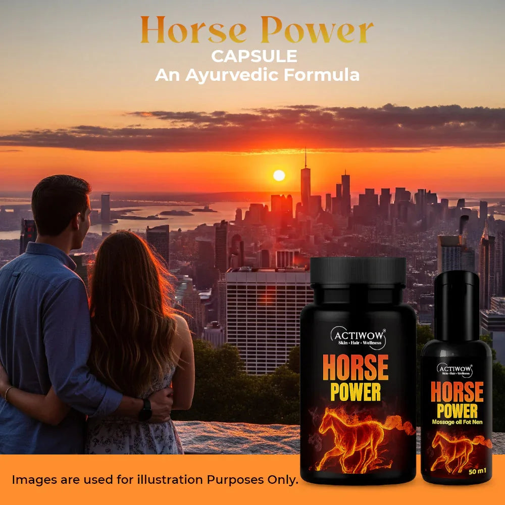 Horse Power Capsules & Oil Combo – Boost Men’s Stamina & Energy Naturally Actiwow
