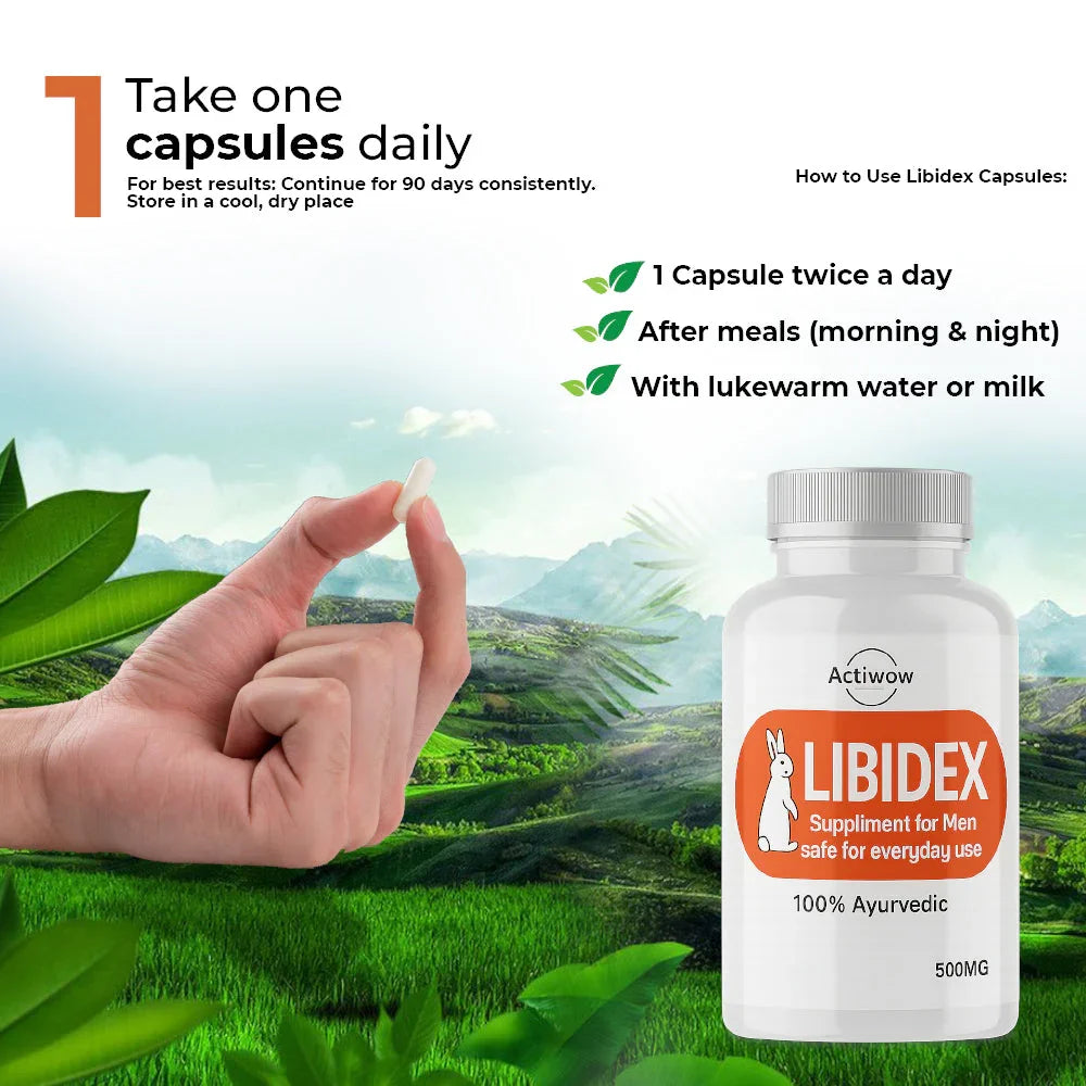 Actiwow Libidex Capsules for Men Stamina Booster Actiwow
