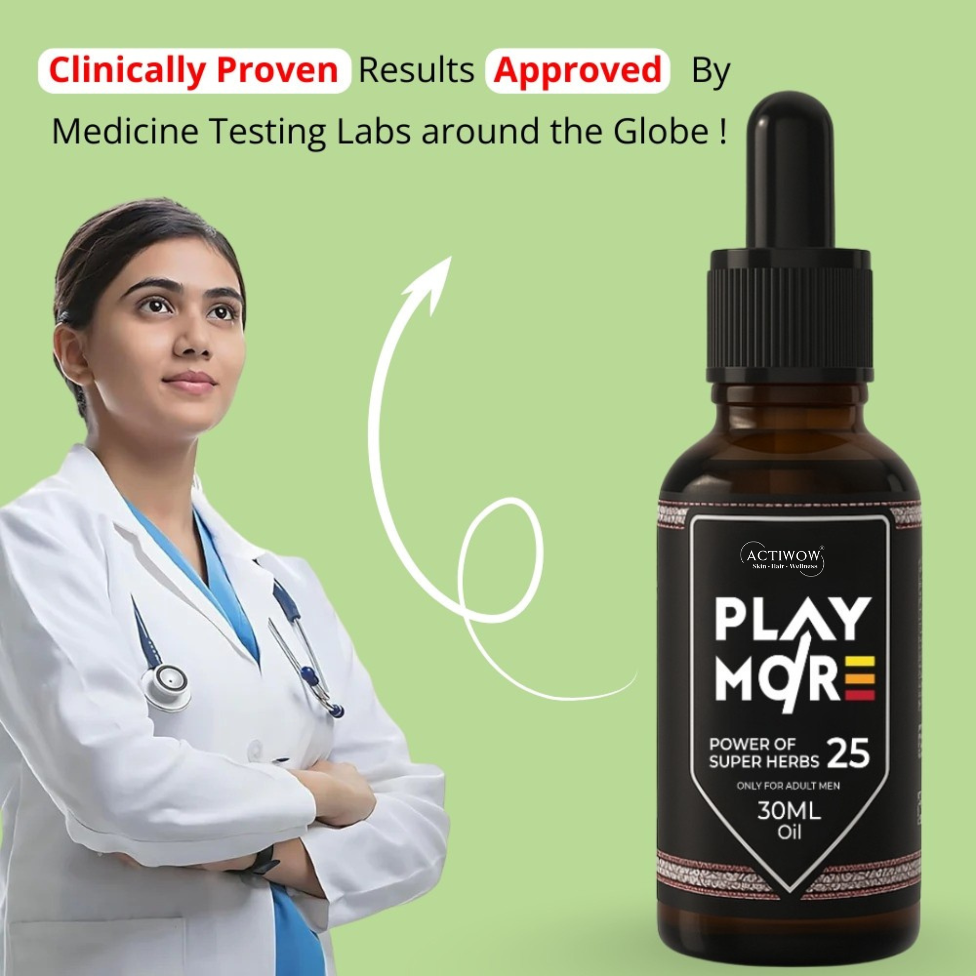 Actiwow Play More Capsules & Oil Combo | Free Vitality Booster Actiwow