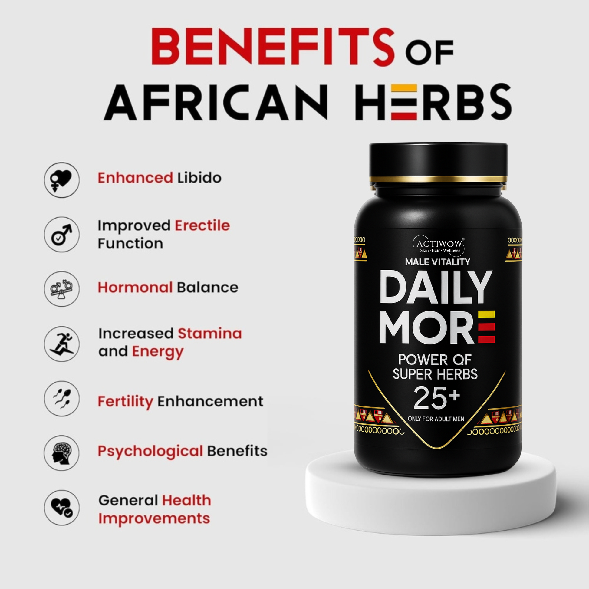 Actiwow Play More Combo – Power of 25 Super Herbs | Get Play More Oil Worth ₹599 Free! (Copy) Actiwow