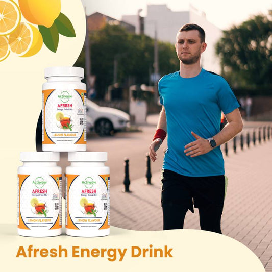 AFRESH Energy Drink Mix Lemon Flavor (50gm)