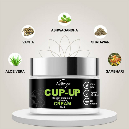 Cup-Up 100% Ayurvedic Massage Cream for Women (50gm)