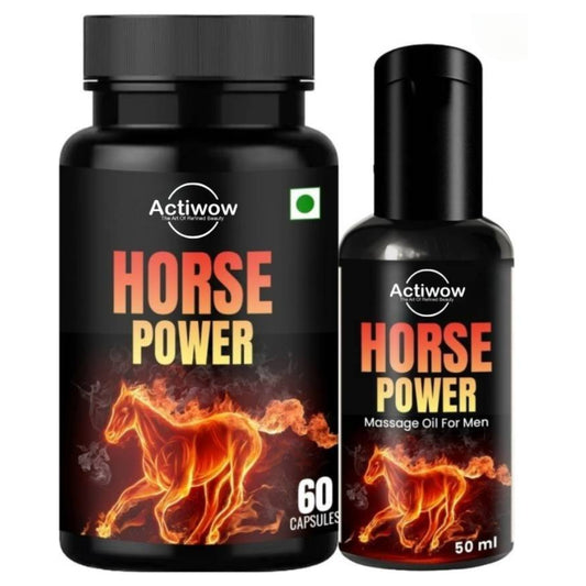 Horse Power 30 Capsules & 50ml Oil